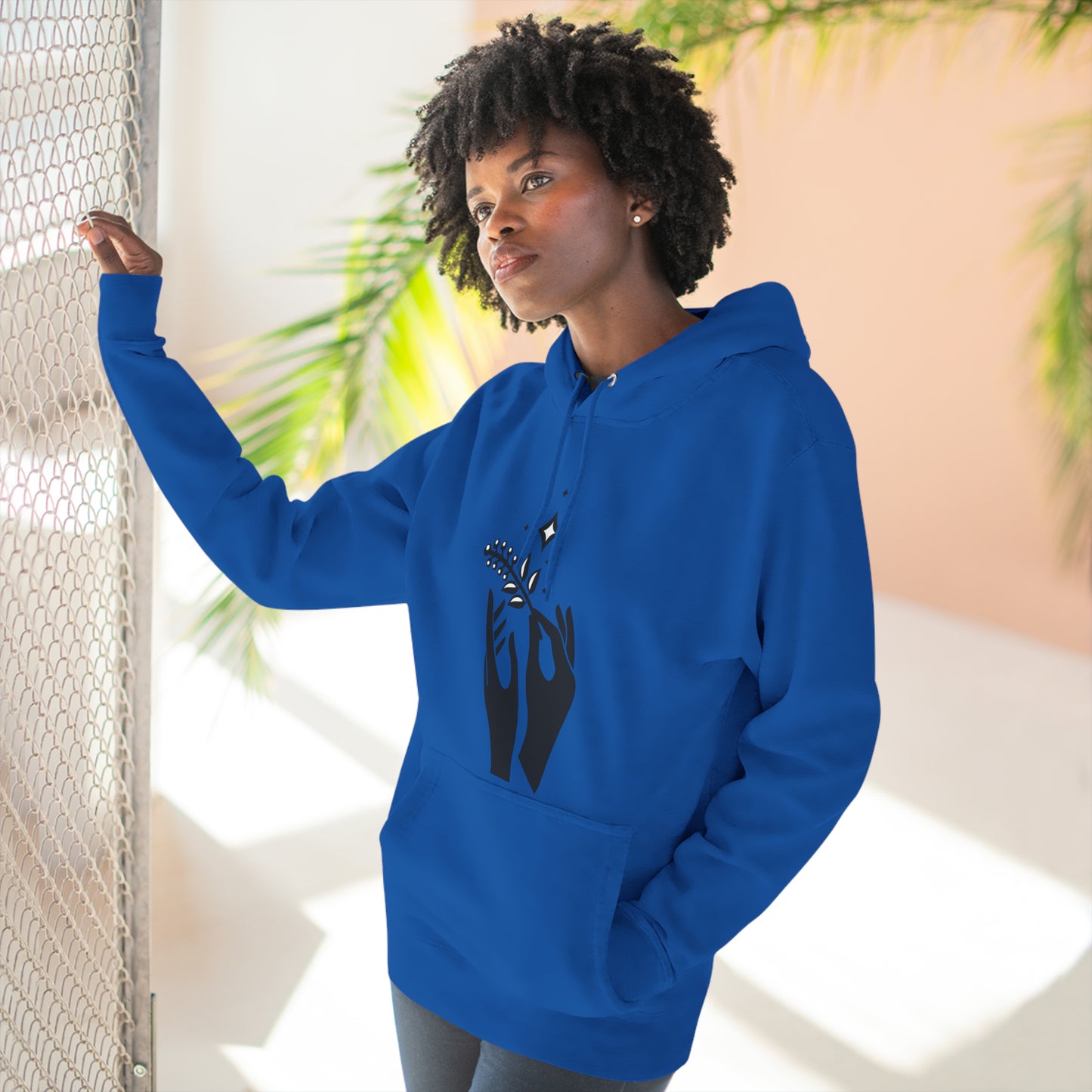 Three-Panel Fleece Hoodie